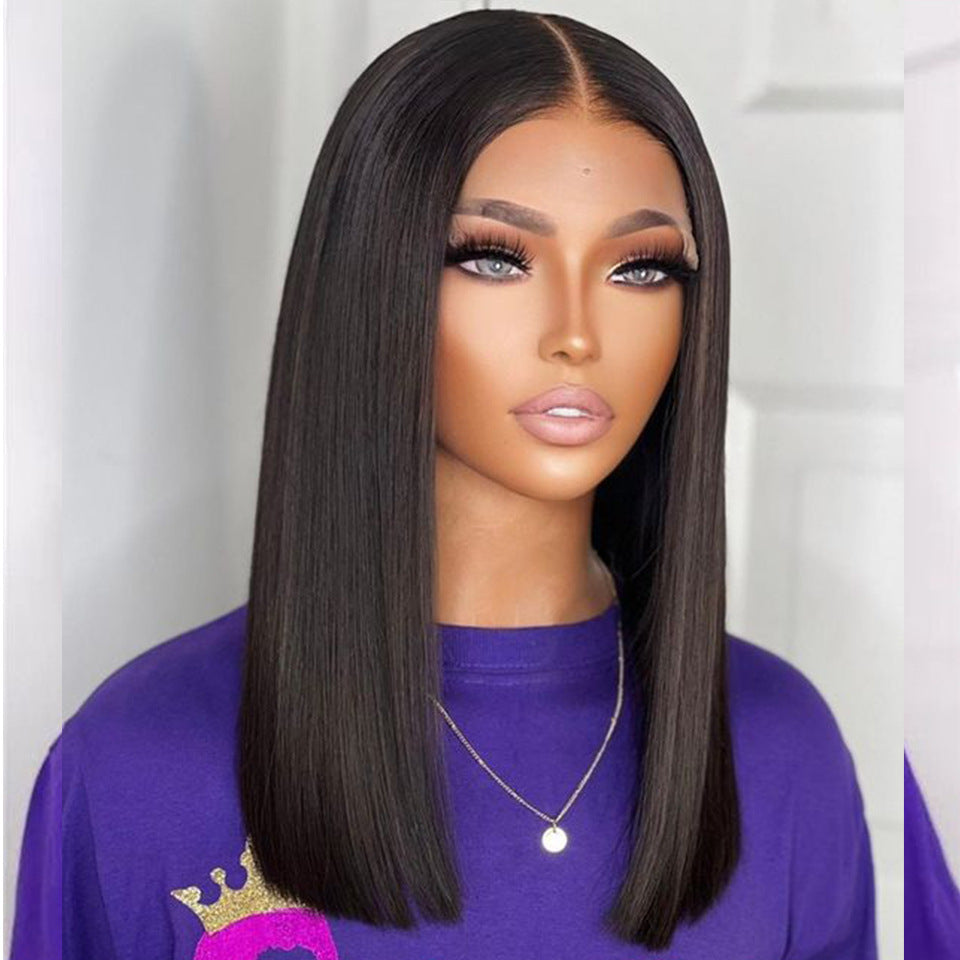 Double Drawn Bone Straight Human Hair Wigs Double Drawn Bone Straight Human Hair Wigs